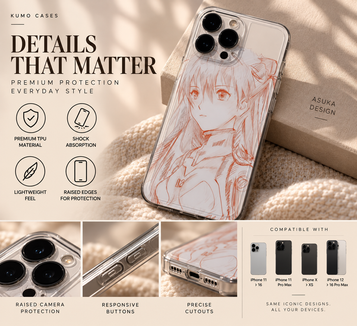 Evangelion Sketch Phone Case